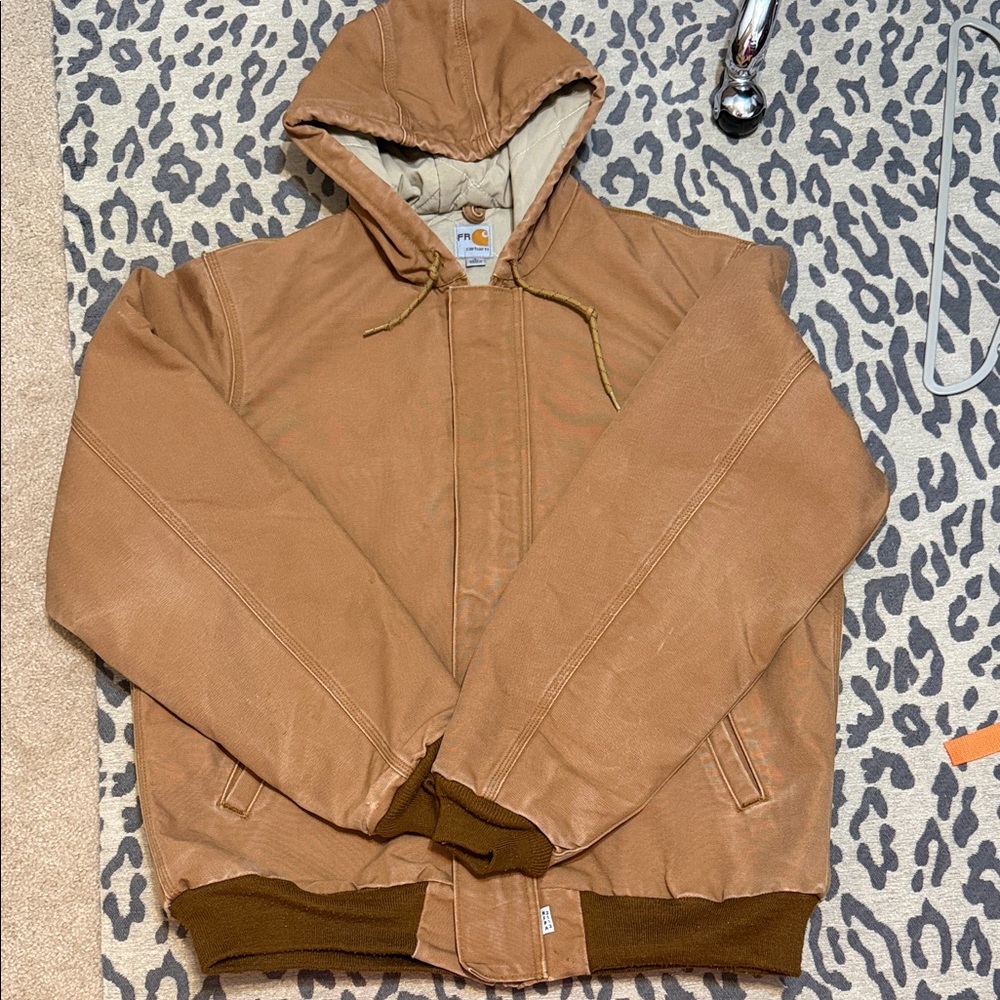 Carhartt Men's Brown Hooded Performance Jacket